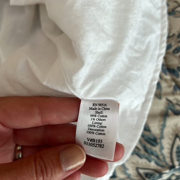 Coldwater Creek pretty embroidered white tie waist blouse - Picture 6 of 11